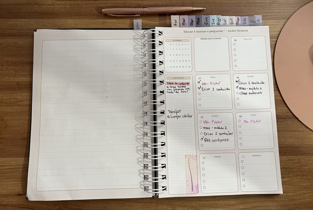 Planner da Coordenadora