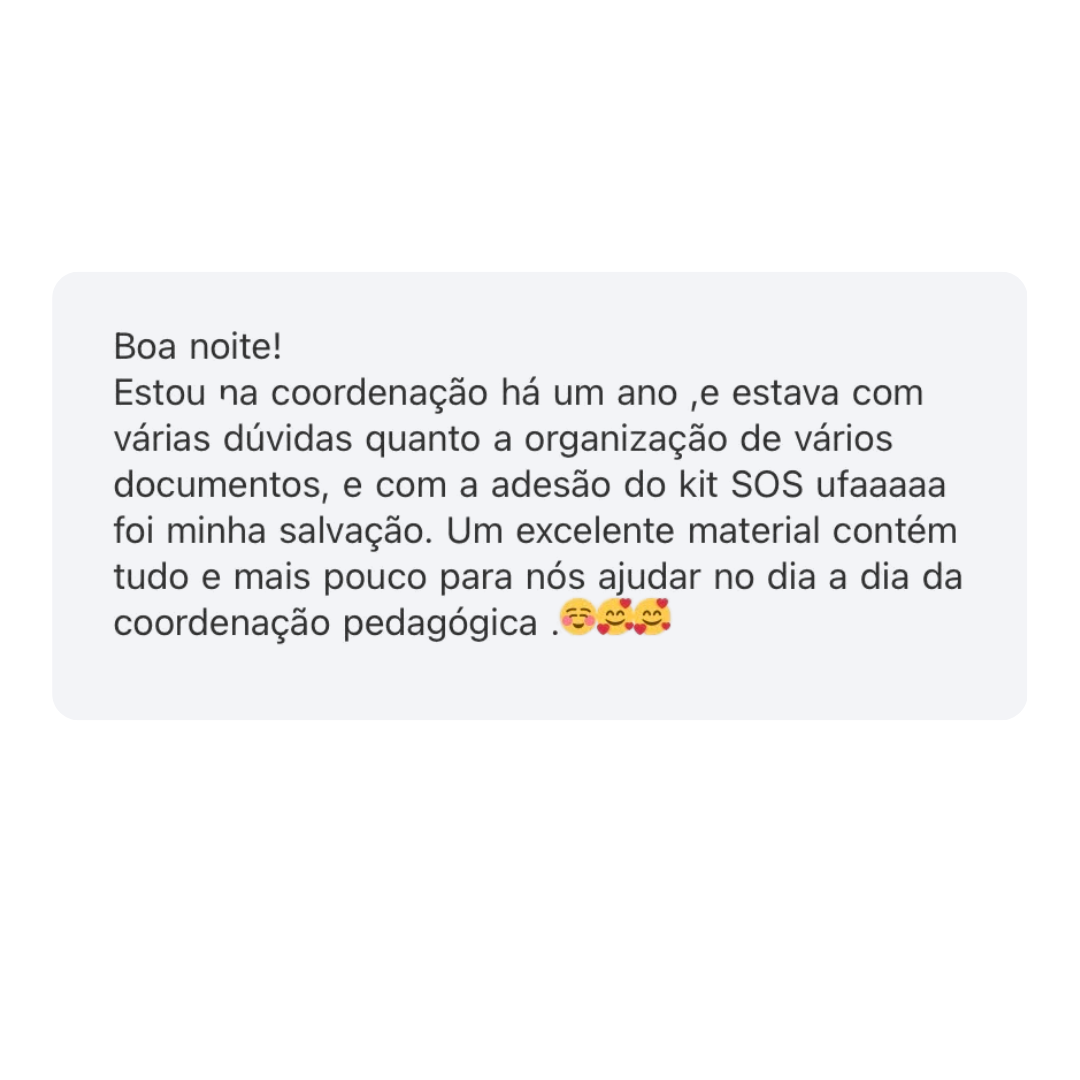 Depoimento real de coordenadora