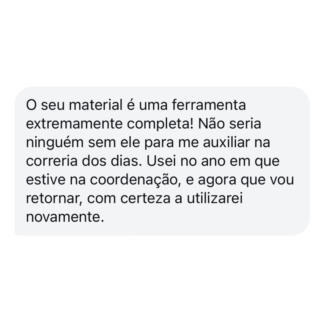 Depoimento real de coordenadora
